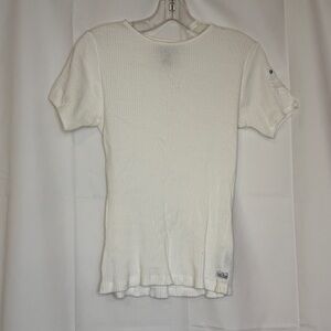 Y2K Polo Ralph Lauren Ribbed Short Sleeve Baby Tee